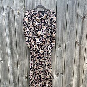 Vici Floral Black Dress Size XL